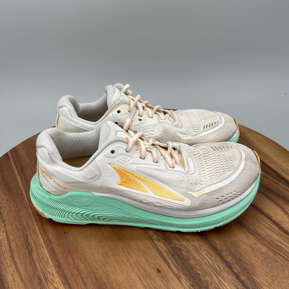 Altra Paradigm 6 Shoes Womens Size 7.5 White Green Running Comfort Walking Gym